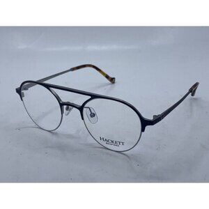 HACKET BESPOKE HEB249 689 49 21 145  Blue Brown Metal Plastic Eyewear Glasses